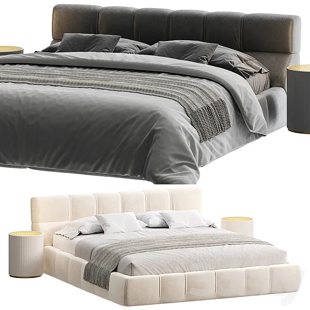 Souffle custom made bed 3ds Max