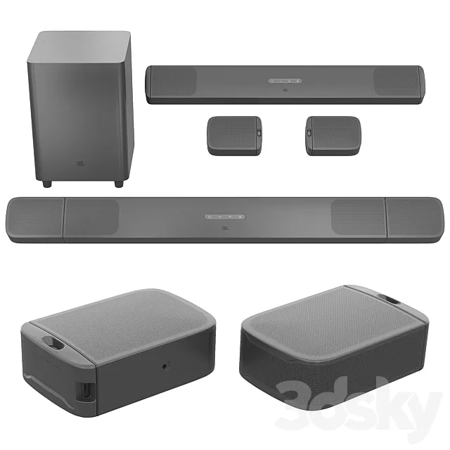 Soundbar JBL Bar 9.1 True Wireless Surround 3DS Max Model