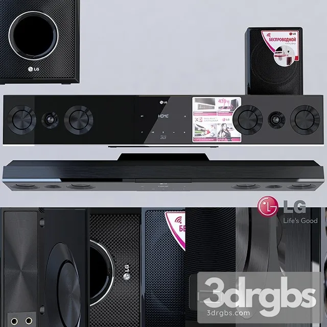 Soundbar LG BB5520A 3dsmax Download