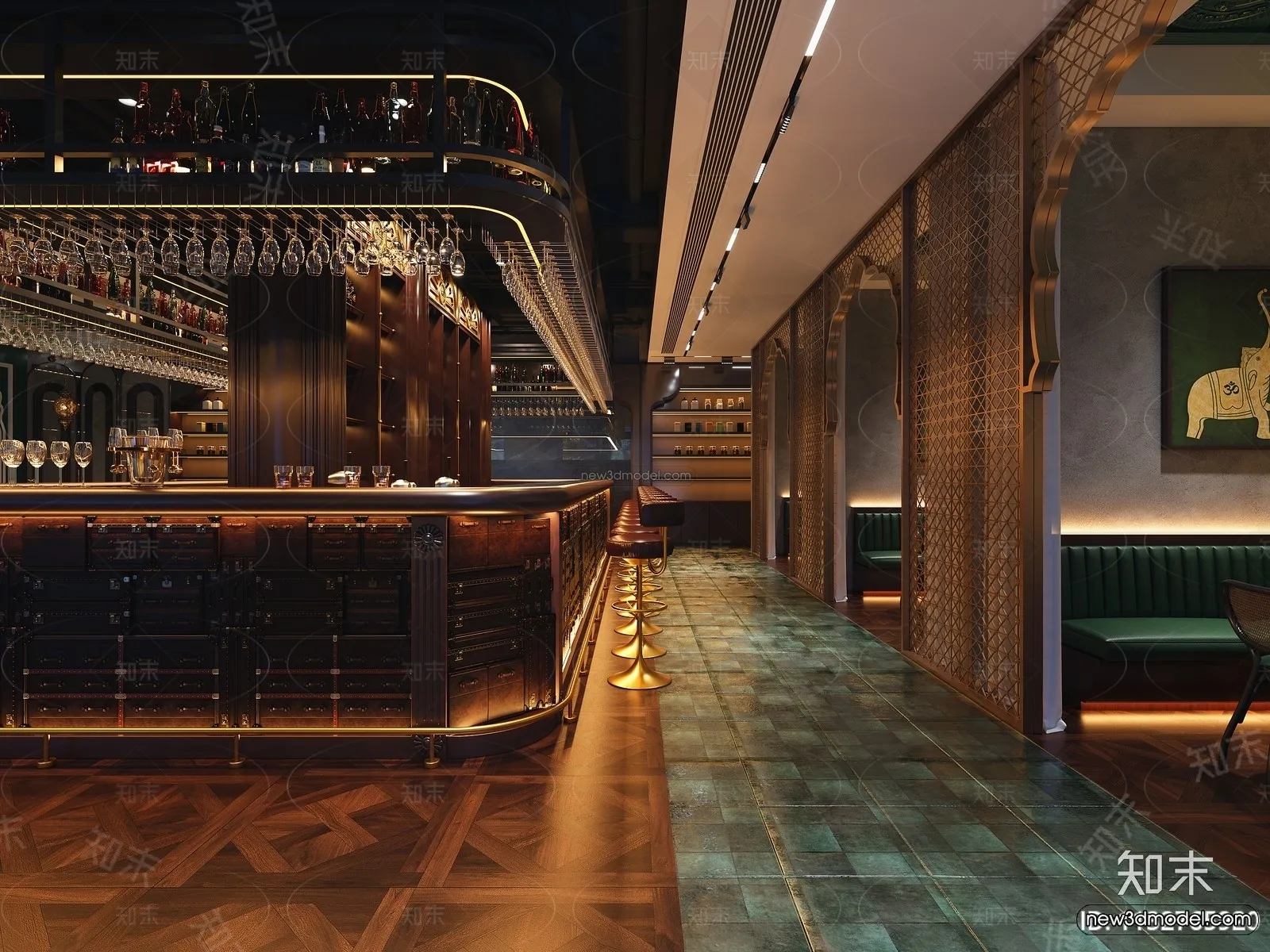 Southeast Asia Restaurant 3D Scenes – 3D Blocks – 078 – CORONA
