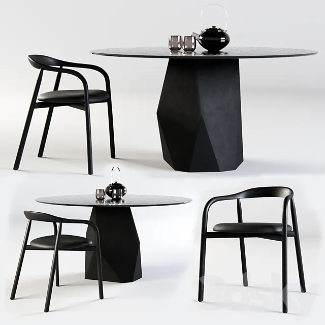 SOVET ITALIA_Deod Table and Autumn Chair 3DSMax File