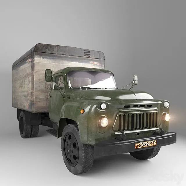 Soviet truck gaz 52 3dsMax Model