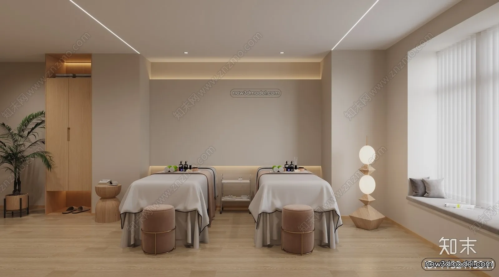 Spa And Massage – 3D Interior Scene – 3D Models – 004