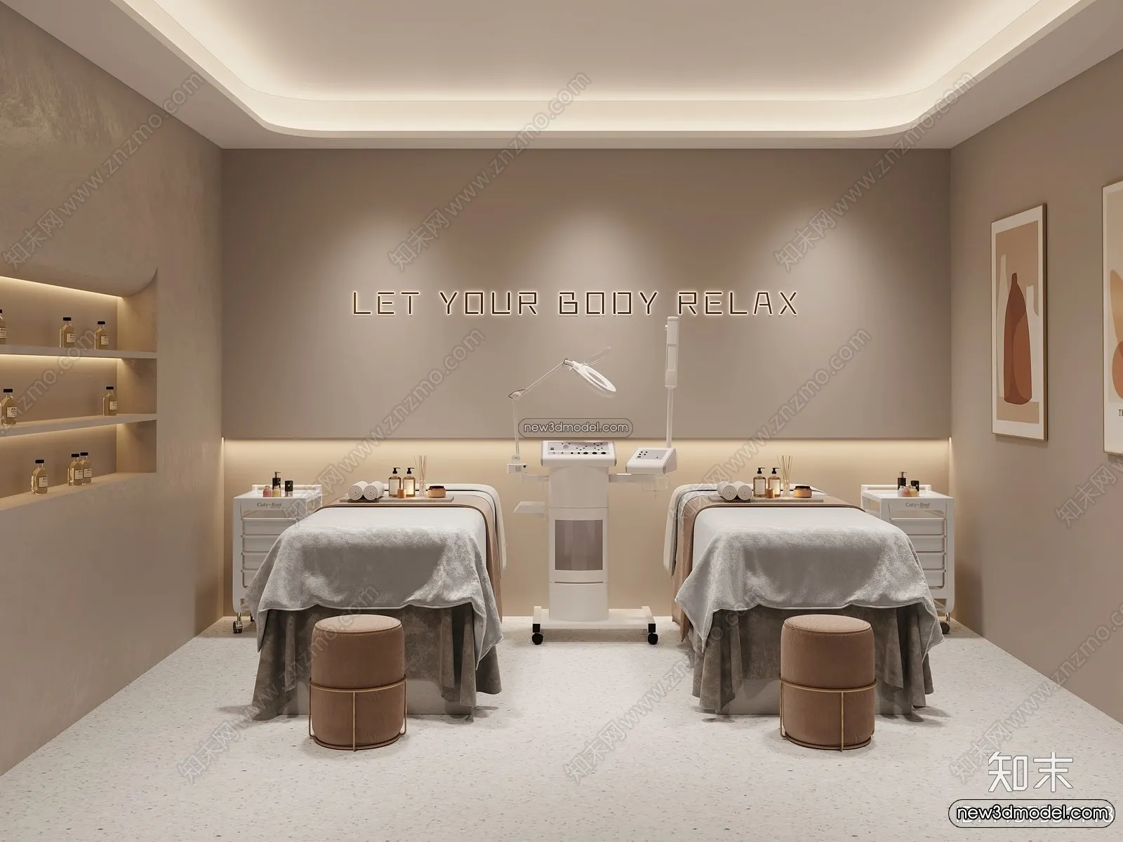 Spa And Massage – 3D Interior Scene – 3D Models – 010