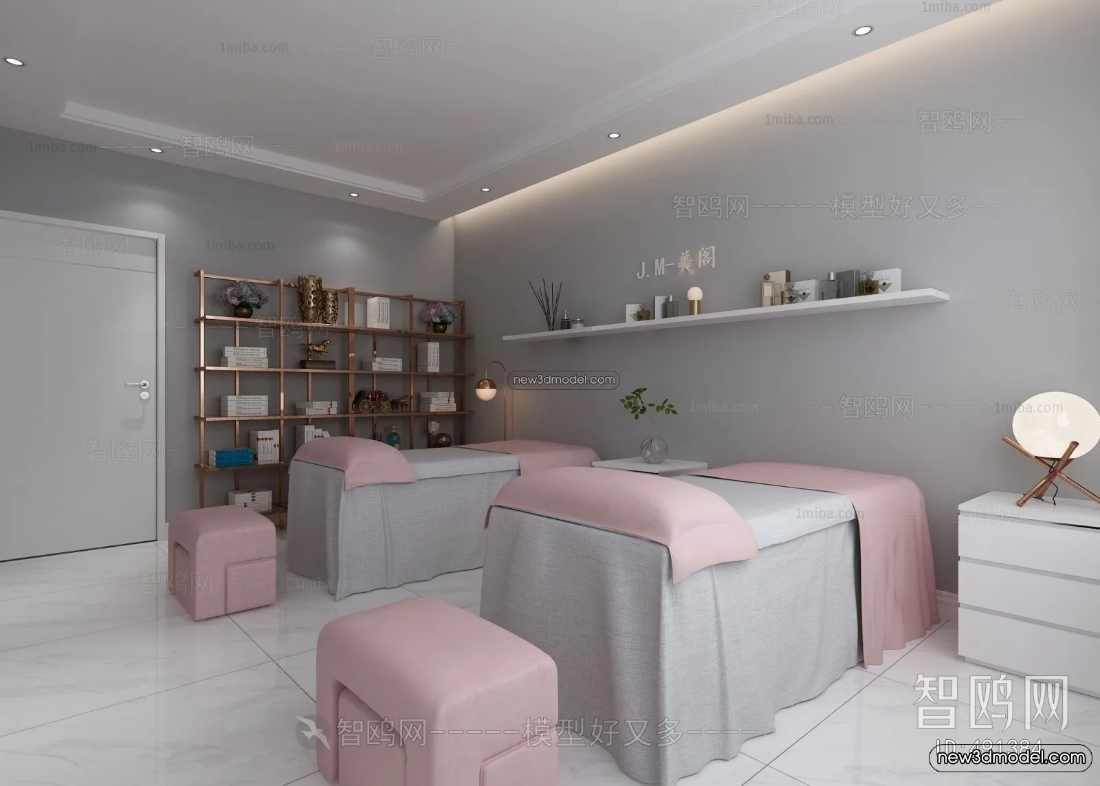 Spa And Massage – 3D Interior Scene – 3D Models – 039