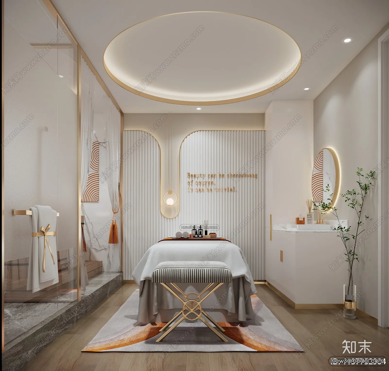 Spa And Massage – 3D Interior Scene – 3D Models – 054