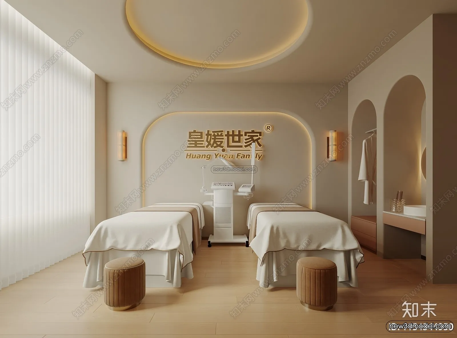 Spa And Massage – 3D Interior Scene – 3D Models – 069