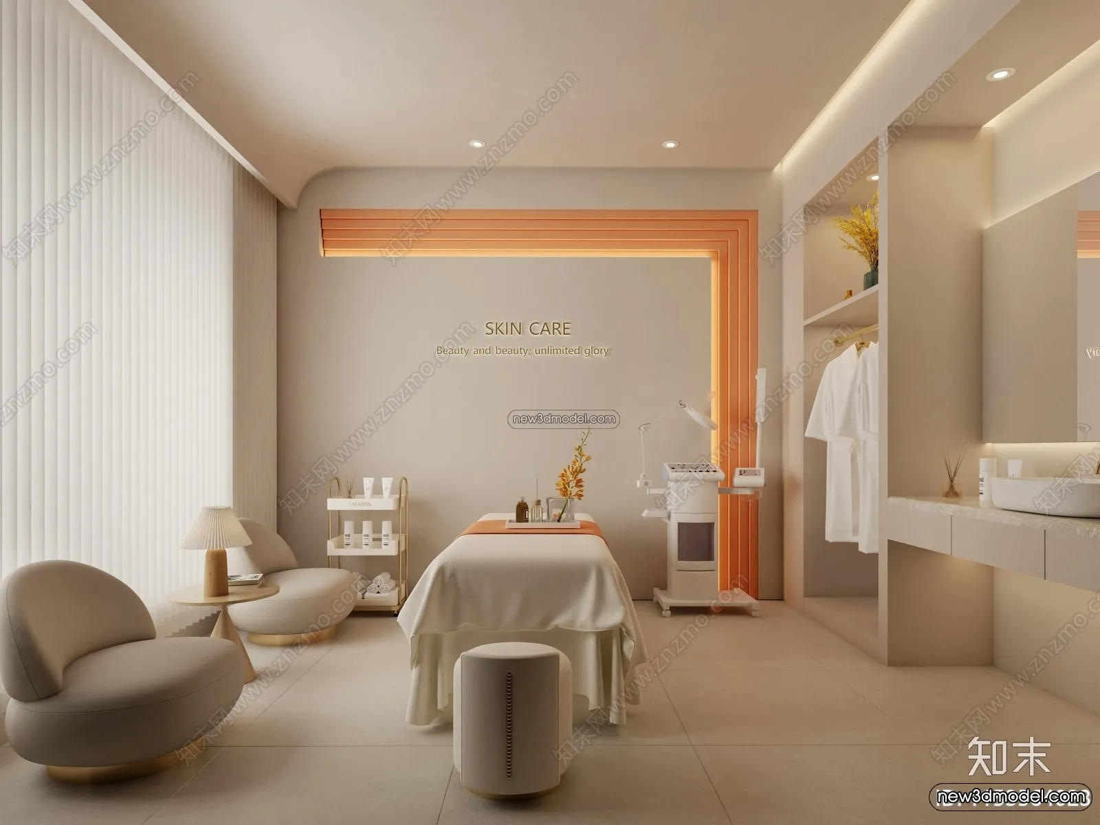 Spa And Massage – 3D Interior Scene – 3D Models – 075