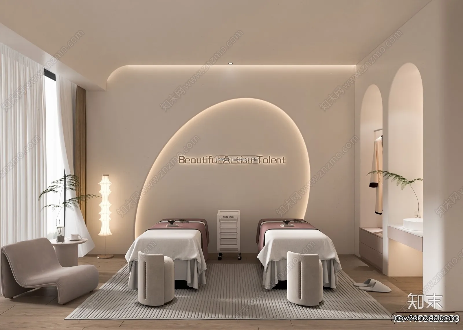 Spa And Massage – 3D Interior Scene – 3D Models – 078