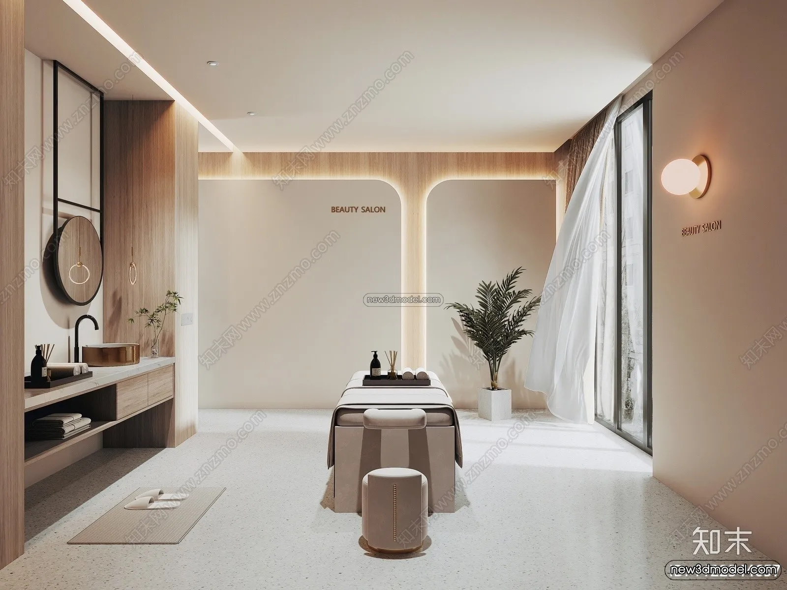 Spa And Massage – 3D Interior Scene – 3D Models – 093