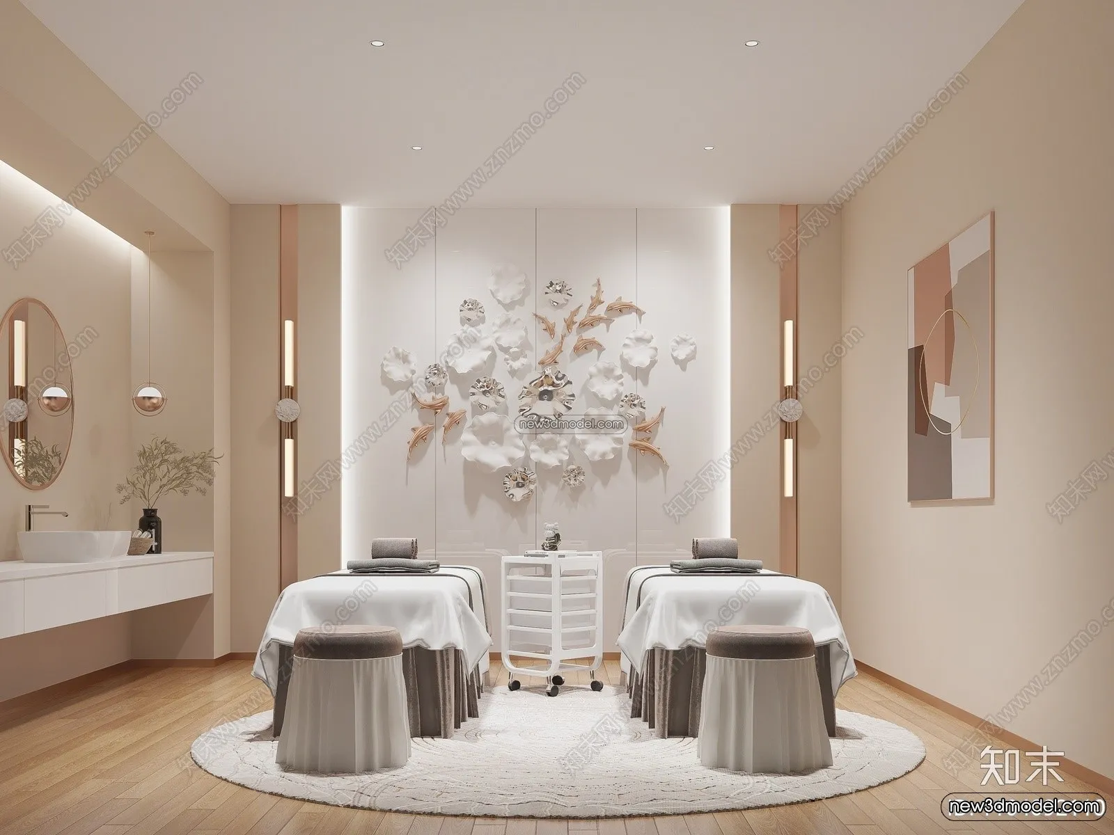 Spa And Massage – 3D Interior Scene – 3D Models – 097