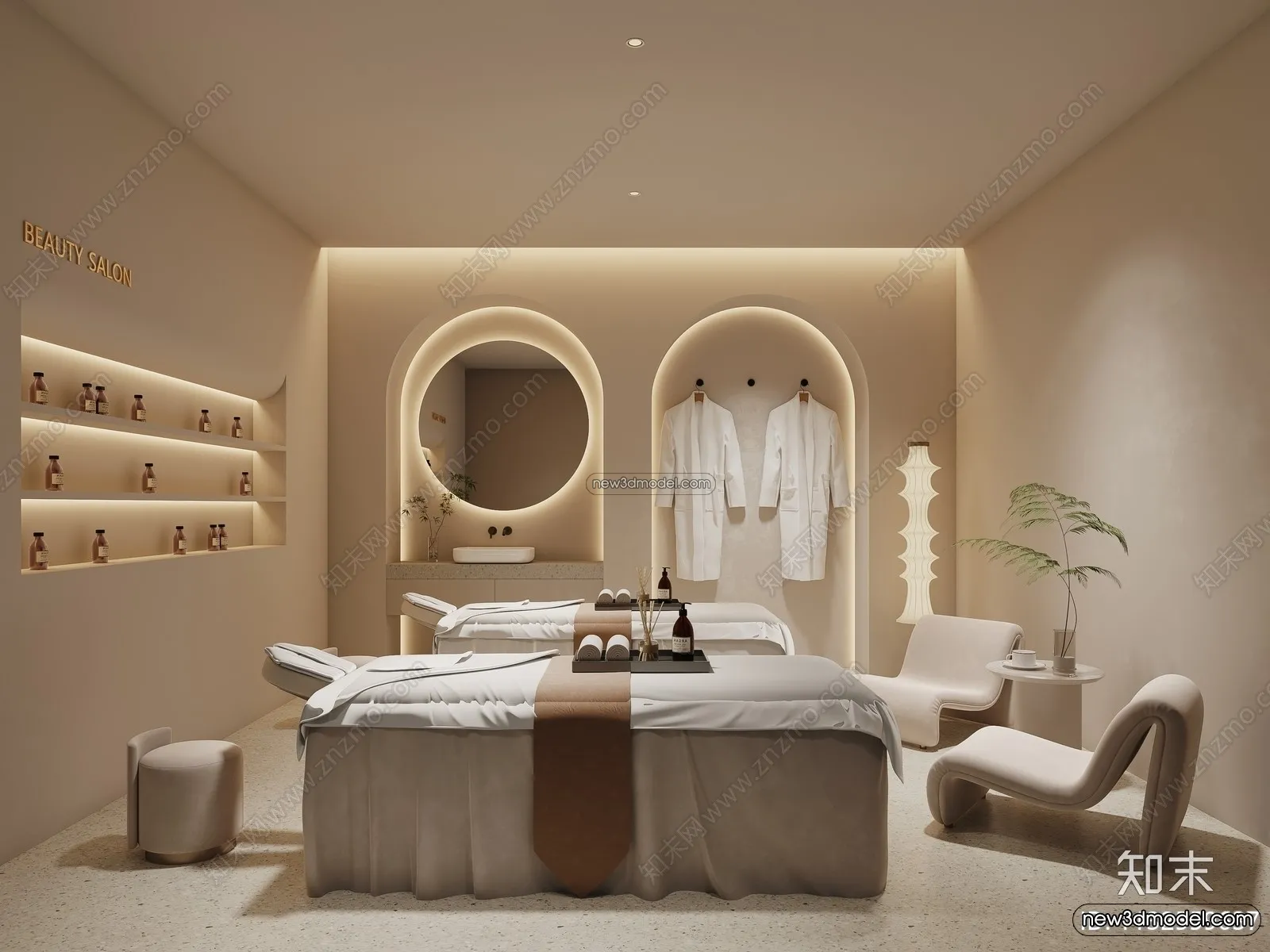 Spa And Massage – 3D Interior Scene – 3D Models – 101