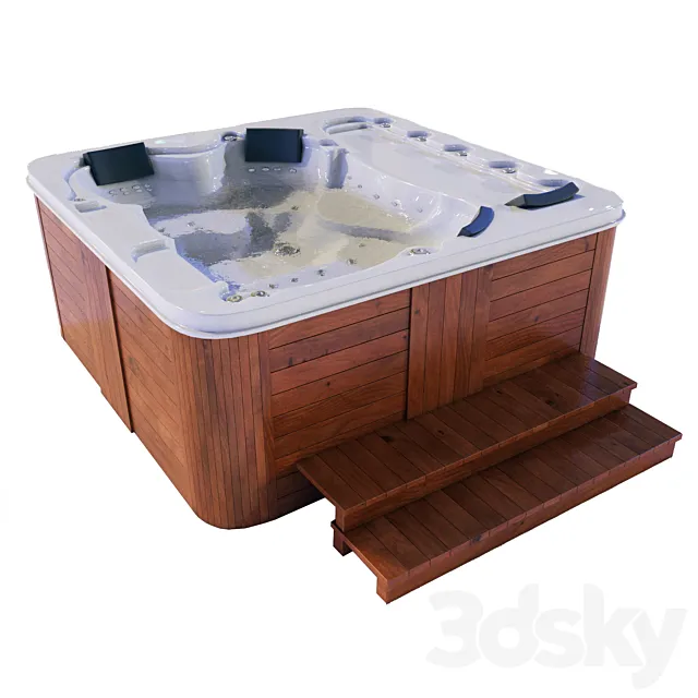 Spa jacuzzi 3ds Max