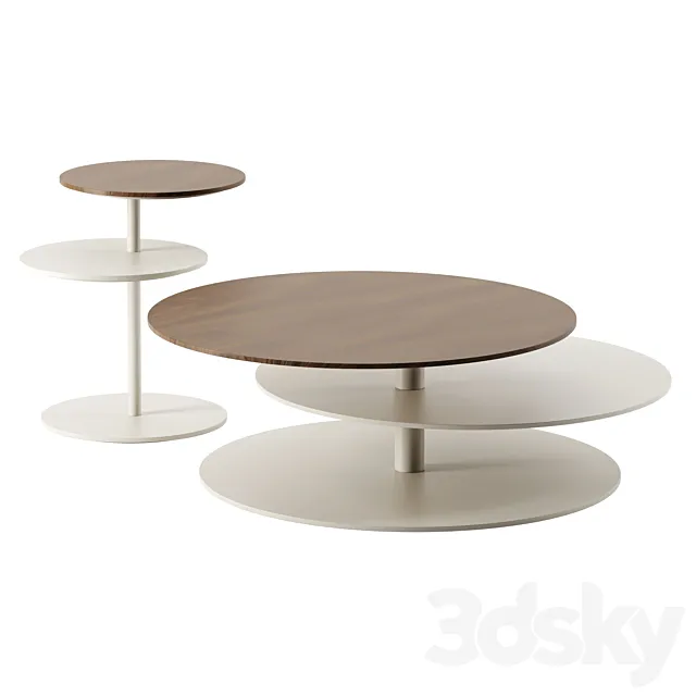 Space coffee tables by Tonin Casa 3DS Max Model