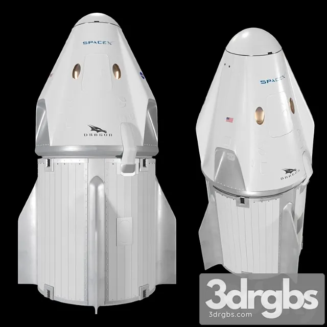 Spacex crew dragon 3dsmax Download