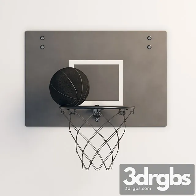 Spanst basketball hoop and ball (ikea) 3dsmax Download