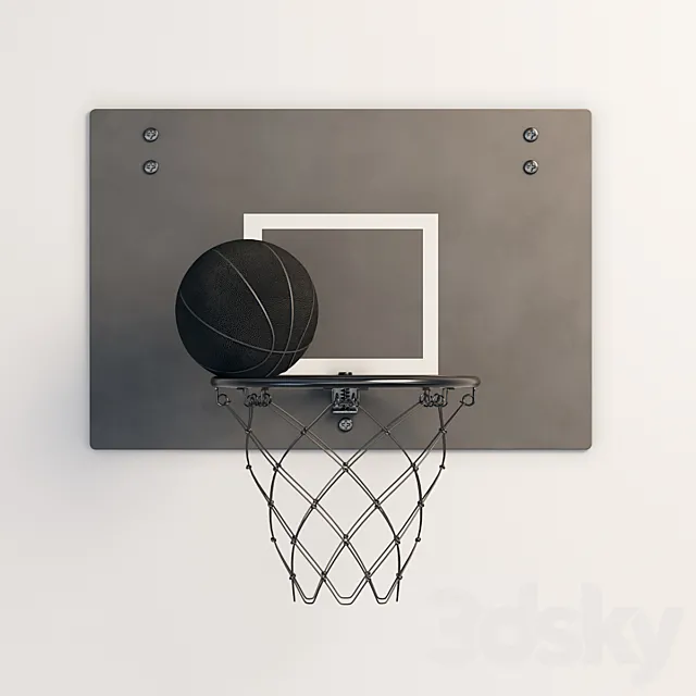SPANST Basketball hoop and ball (IKEA) 3DSMax File