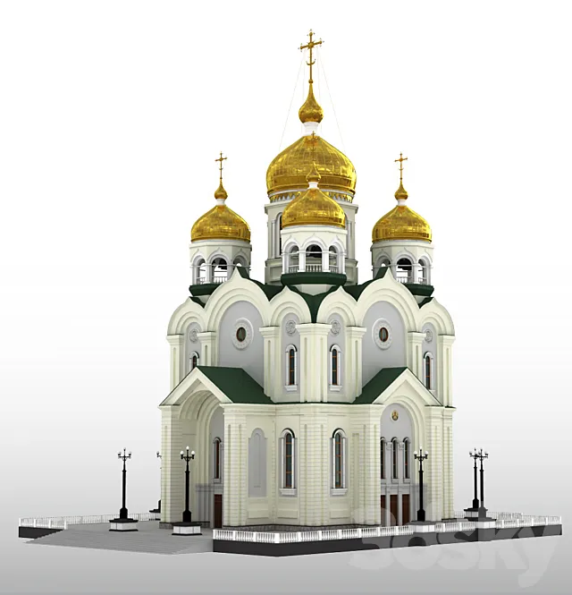 Spaso-Preobrazhensky Cathedral in Khabarovsk 3DSMax File