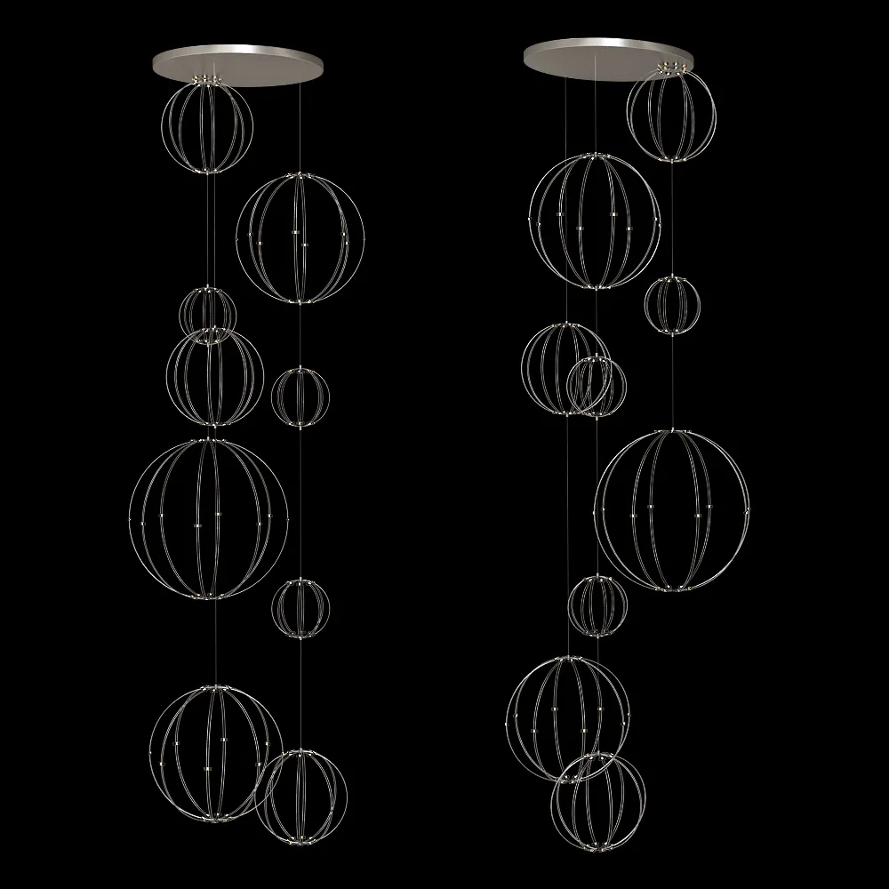 SPATIAL – Chandelier SPHERES 3ds Max