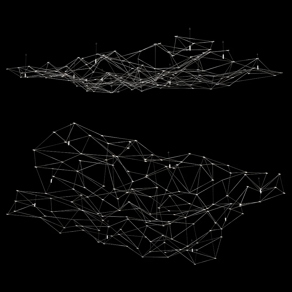 SPATIAL – Chandelier Starry Sky 3ds Max