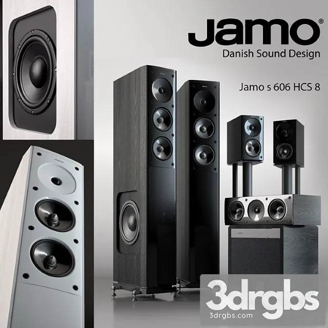 Speaker Set Jamo S606 206 Sub 3dsmax Download