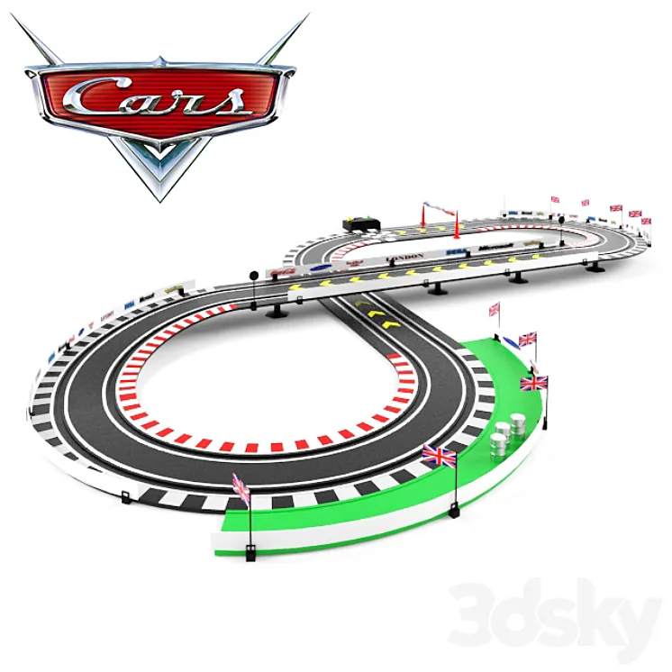 Speedway "Cars London" 3DS Max