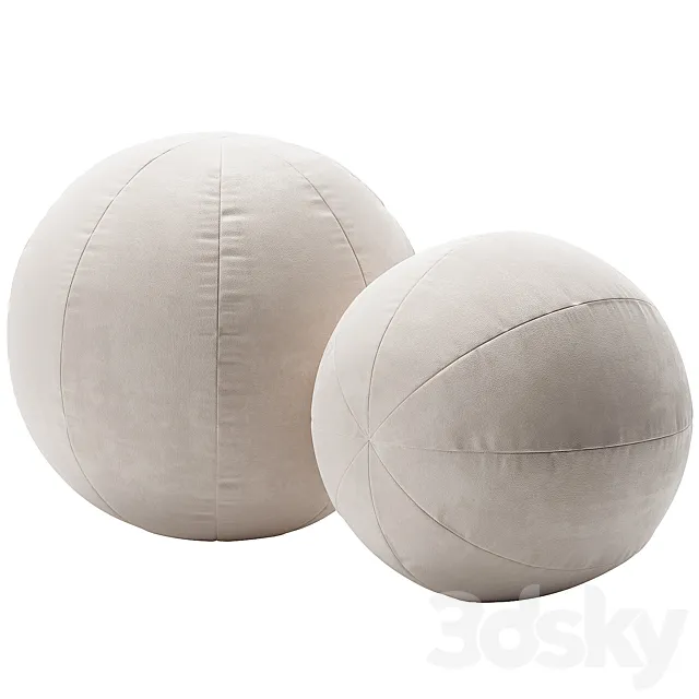 Sphere Pillows 3ds Max