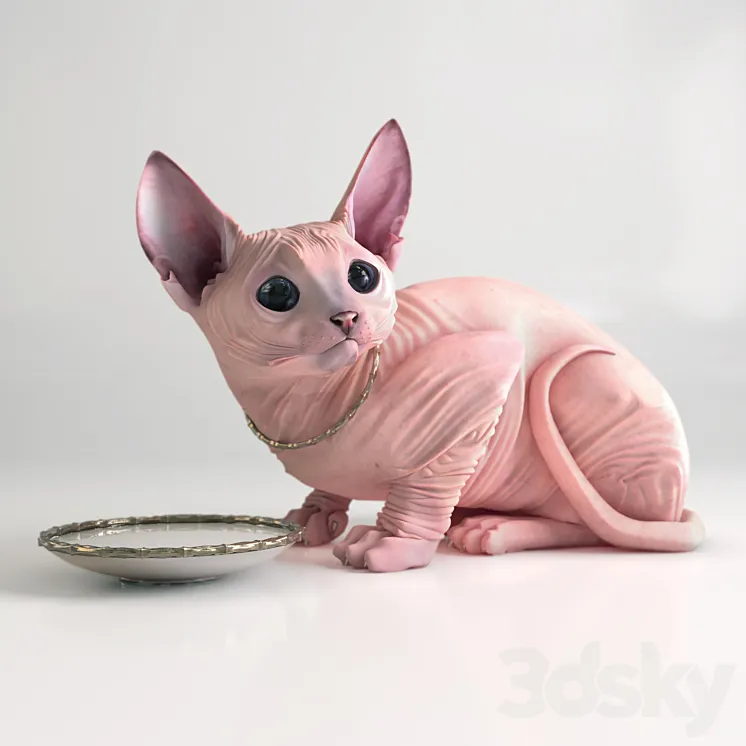 Sphynx cat 3DS Max Model
