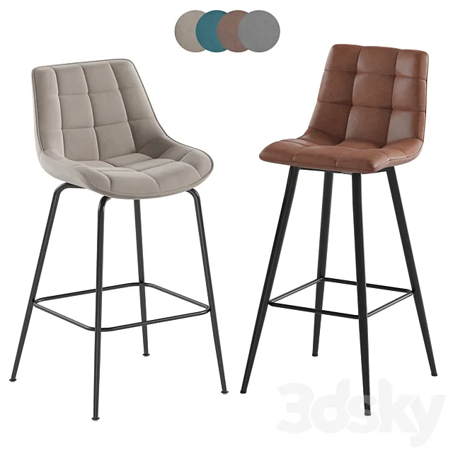 Spice B-140 barstool Mebel Vetro 3ds Max