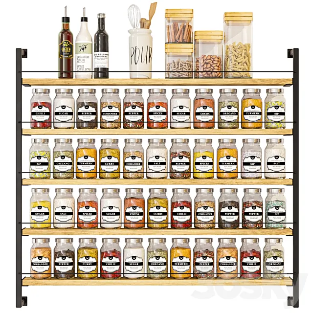 Spice rack 5 3ds Max