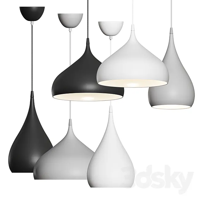 Spinning Pendant Lamp 3DS Max Model