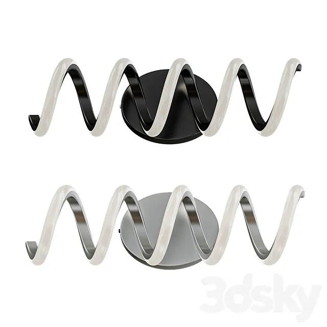 Spiral Bathroom LED 3ds Max