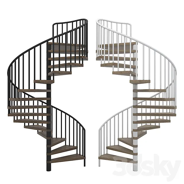 Spiral staircase 3DSMax File