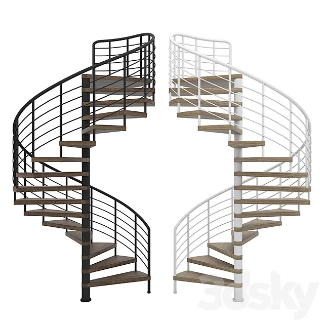 Spiral staircase 3DSMax File