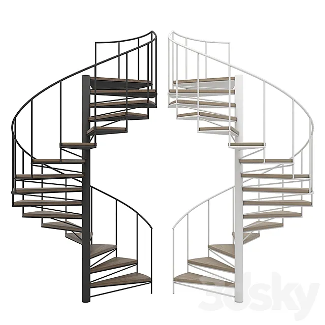 Spiral staircase 3DSMax File