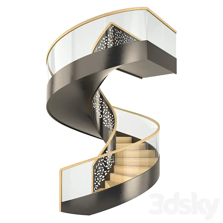 Spiral staircase 5 3DS Max Model