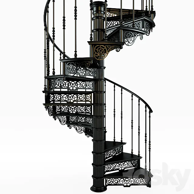 Spiral staircase _ Spiral staircase 3DSMax File