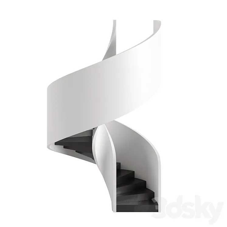 Spiral Staircase Type 6 3DS Max