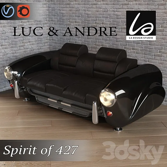 Spirit of 427 sofa 3ds Max