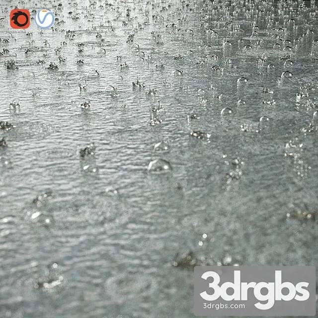 Splashes Of Raindrops 3dsmax Download