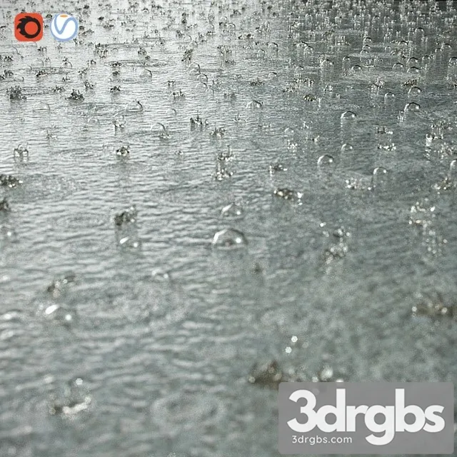 Splashes Raindrops 3dsmax Download
