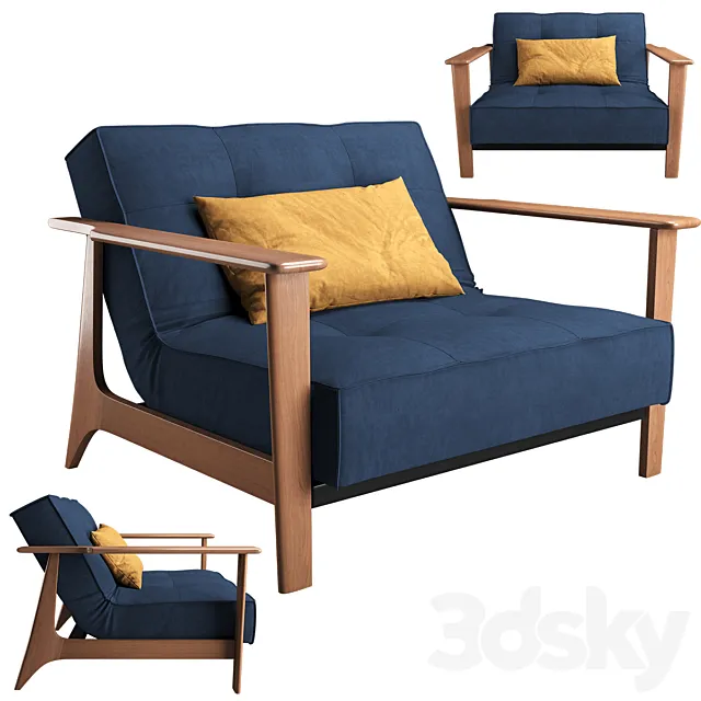 SPLITBACK FREJ armchair 3ds Max