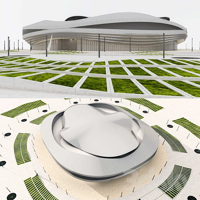 Sports Arena 3DS Max Model