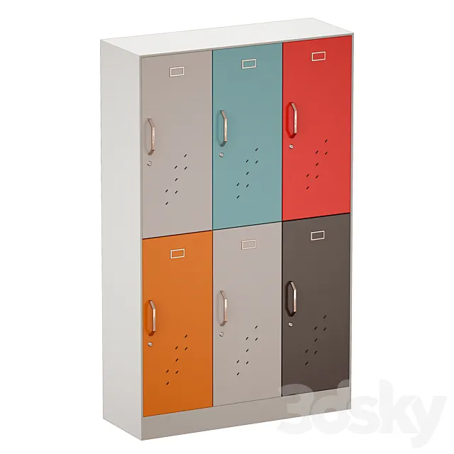 Sports locker for changing room 3ds Max