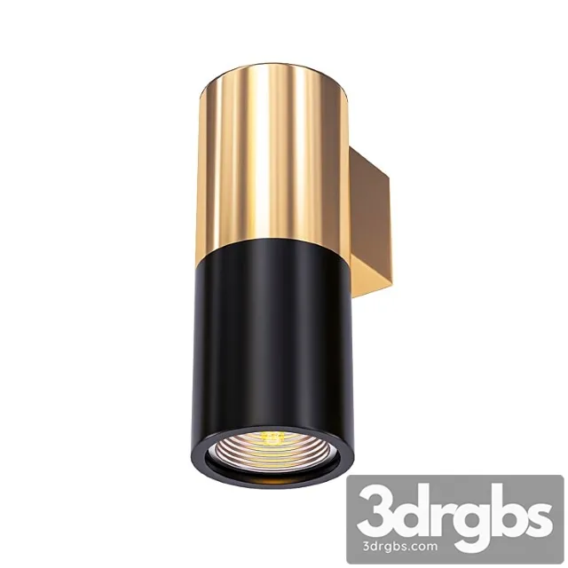 Spot illumination sconce black & copper 3dsmax Download