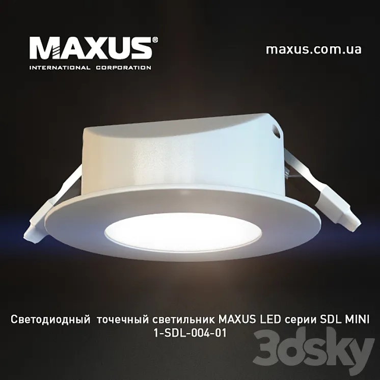 Spot LED lights SDL MINI 3DS Max