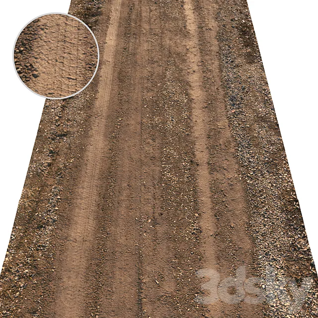 spring road material 02 3DS Max Model