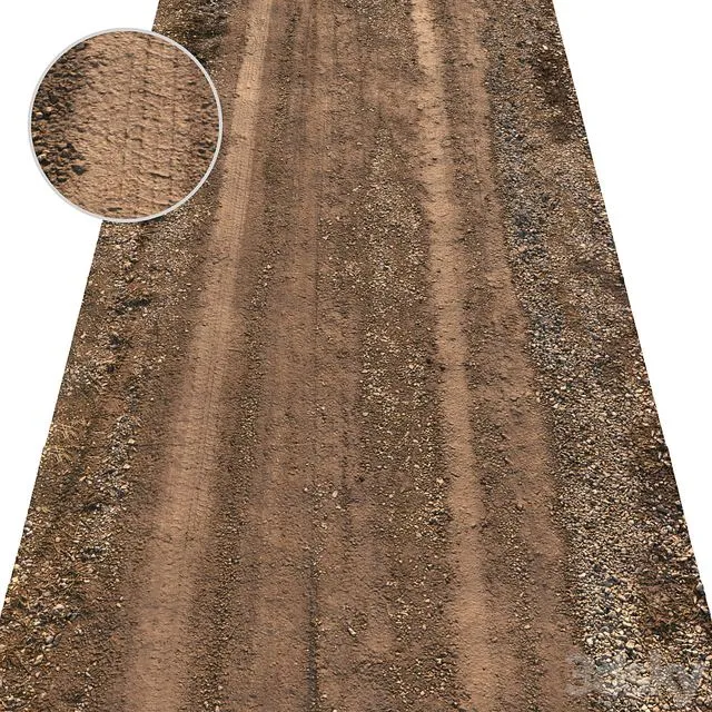 Spring Road Material 02 3dsMax Model