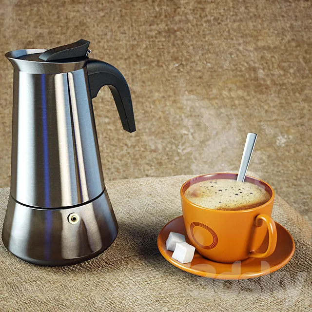 Spring tea and coffee mug 3DSMax File