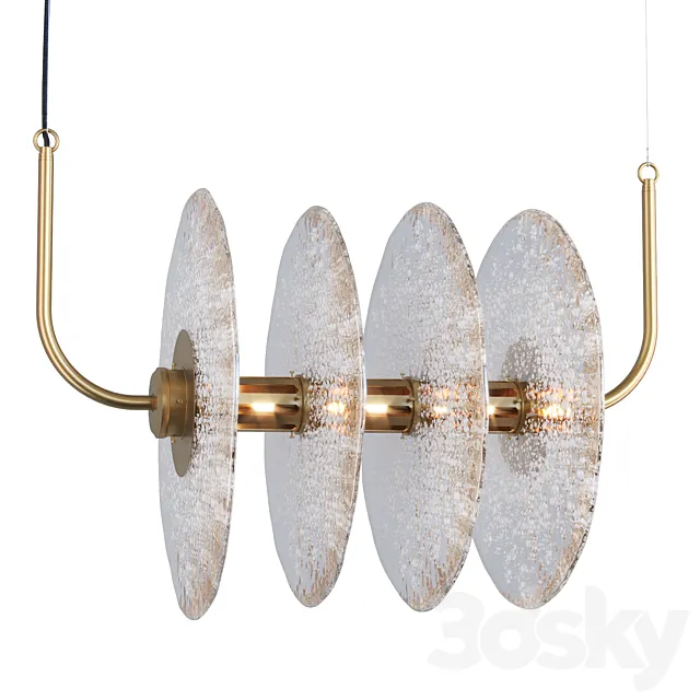 Sprinkled Glass chandelier. art. 25644 by Pikartlights 3DSMax File